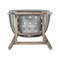 Armen Living Tutti Frutti Indoor Outdoor Counter Height Bar Stool in Light Eucalyptus Wood with Gray Rope LCTFBAGRTK26 - alternate 2